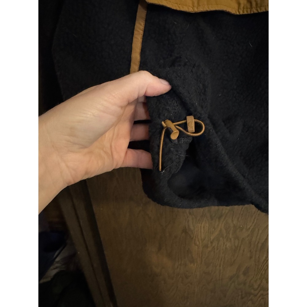 Carhartt Womens Relaxed Fit Sherpa Fleece Pullover Black Brown 104991‎ XL 16-18 - Picture 4 of 6